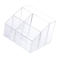 Magideal - Almacenamiento De Brochas Cosméticas Delineador De Ojos Estuche De Exposición Acrílico 5 Ranuras Organizador Para Tocador Soporte Para Brochas De Maqu