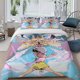 thumbnail image 1 of 3pcs Digimon Adventure Battle Scene Yellow Girl and Winged Angel Themed Bedding Set Duvet Cover & Pillowcases with Multi Color Prints, 1 of 5