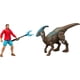 thumbnail image 5 of Figura de Juguete Mattel Jurassic World Rebirth Reuben Delgado y Parasaurolophus, 5 of 6