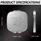 thumbnail image 2 of Espejo LIKSANGMETALS Travel Small Compact 1X/2X Silver, 2 of 7