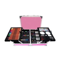 Atlas - Set De Arte 145 Pcs Maleta Lapices Rosa