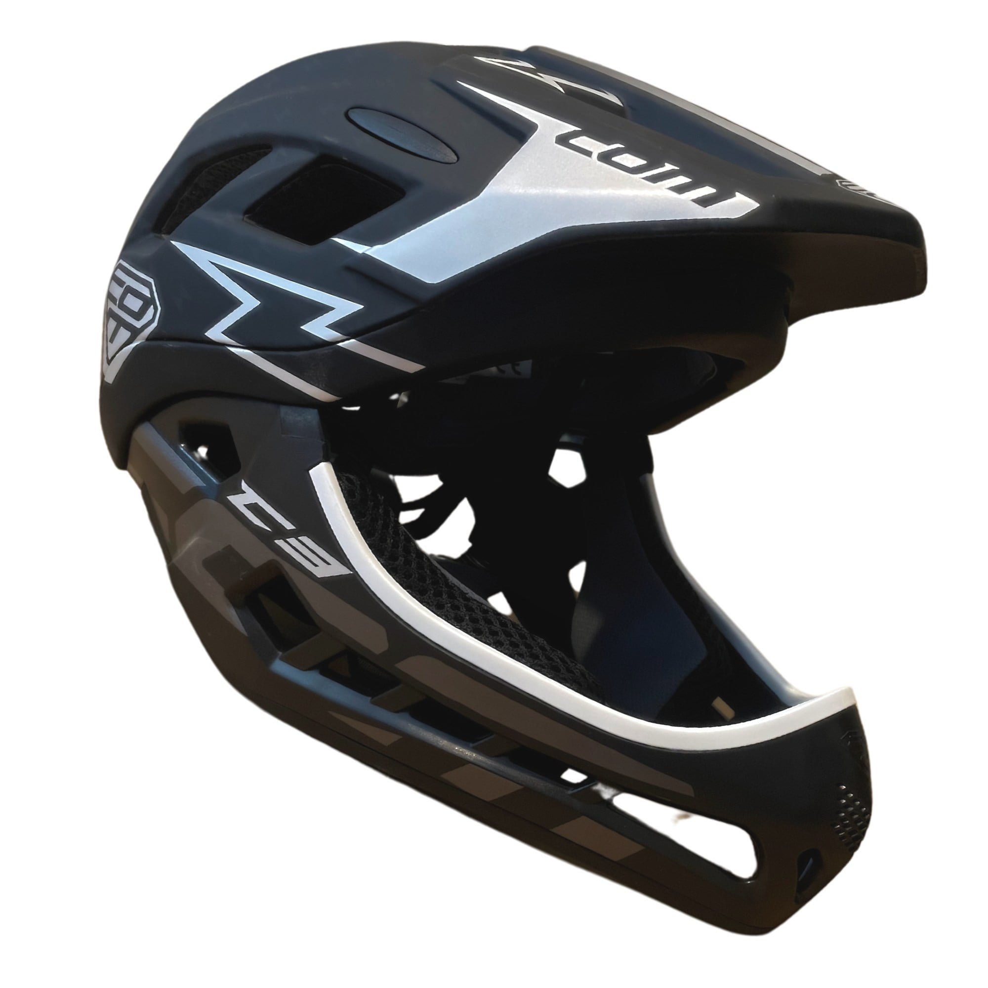 Casco Integral Niños Comsports Black Go