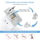 thumbnail image 4 of Adaptador de enchufe de viaje TESSAN para todo el Reino Unido europeo con 3 enchufes y 3 USB, 4 of 6