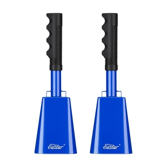 Cow Bell Eastar de 10 pulgadas con asa, paquete de 2, azul