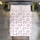 thumbnail image 1 of Cartoon Hello Kitty Love Flower 3 Pieces Duvet Cover Set Full Size Super Soft Fade Resistant Microfiber, 1 of 4