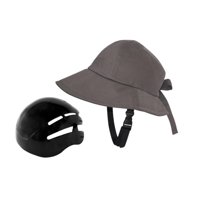 Magideal - Casco De Bicicleta Casco De Bicicleta 58 - 60 Cm Casco De Seguridad De Moda Tipo Casco Casco Con Forma De Sombrero Para Mujer Ciclismo Al Aire Libre , Gris