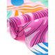 thumbnail image 5 of INSPIRE CHIC Falda de Mujer Estampado Floral Tropical Volante Lazo Autonudable Abertura Playa Hawaiana Envolvente Falda Rosa M, 5 of 6