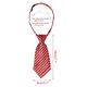 thumbnail image 2 of INSPIRE CHIC Corbata de uniforme linda preanudada con rayas cortas para mujeres escolares casuales de una talla rojo blanco, 2 of 6