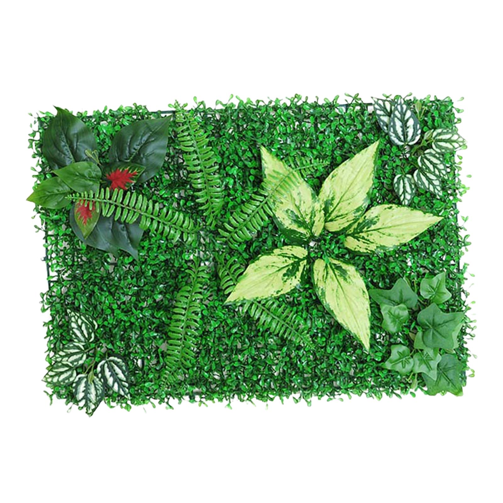 Bothyi - Plantas Artificiales Pared Topiary Pared Verde Estera Pared Telón De Fondo Decoración 40X60Cm Stylea