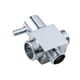 thumbnail image 1 of Desviador de ducha Desviador de agua Fácil de instalar Válvula desviadora de brazo de ducha a prueba de fugas Válvula desviadora de 3 vías para baño Plata, 1 of 5