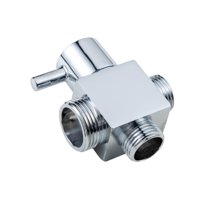 Magideal - Desviador De Ducha Desviador De Agua Fácil De Instalar Válvula Desviadora De Brazo De Ducha A Prueba De Fugas Válvula Desviadora De 3 Vías Para Baño Plata