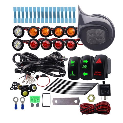 Ioensy - Juego De Señales De Giro Atv Utv, Relé Intermitente Universal Para Accesorio De Carrito De Golf