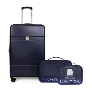 Nautica - Pack Maleta Grande L (23 Kg) Bora Azul + Organizador De Viaje 2 Pzas. Azul