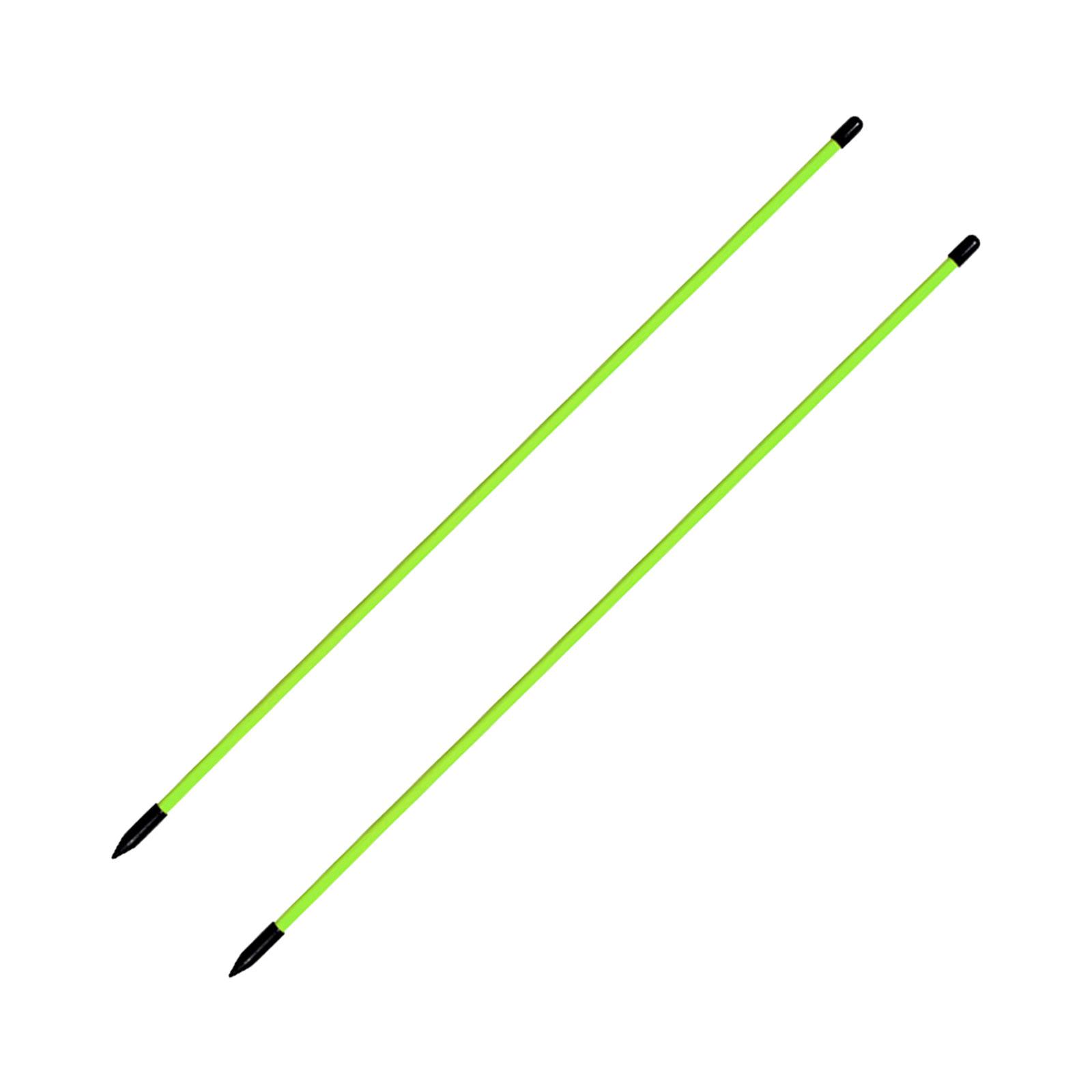 Ioensy - 2 Uds Palos De Alineación De Golf Varillas De Alineación De Golf Para Ejercicio De Práctica De Swing Verde