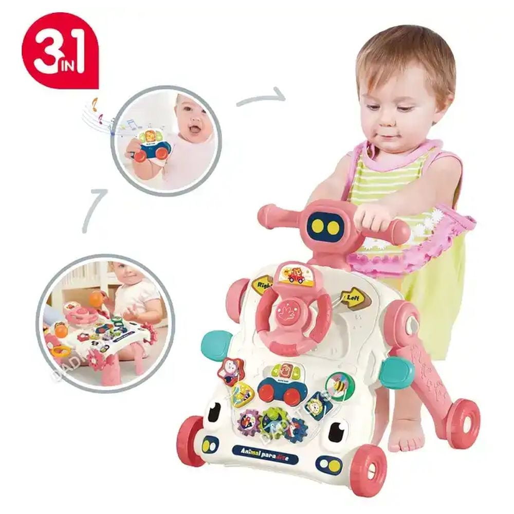 Genérica - Andador Caminador Scooter Bebé Musical Multifuncional 3 En 1