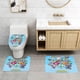 thumbnail image 2 of Harvey Beaks Juego de 3 alfombras de baño de coral fleece: tapete de baño + alfombra de inodoro en forma de U + funda de tapa de inodoro en forma de O, 2 of 6
