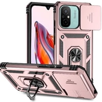 Estuche Gangxun Para Xiaomi Redmi 12C, Soporte Giratorio 360°, Estilo Mecánico Y Magnético