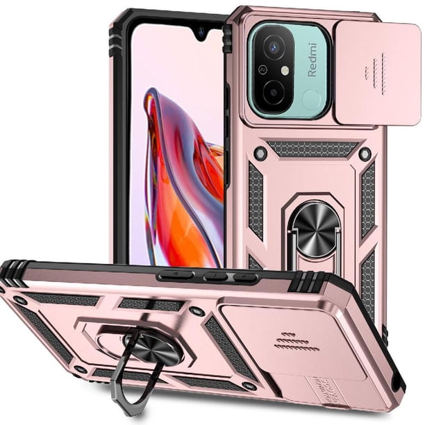 Estuche GANGXUN para Xiaomi Redmi 12C, soporte giratorio 360°, estilo mecánico y magnético