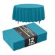 thumbnail image 1 of Mantel redondo Exquisite Premium Turquesa 12 pzs 213 cm, 1 of 7