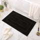 thumbnail image 1 of suxuMhao Tapete de Baño Negro Grueso Suave Antideslizante Absorbente, 23.6 X 35.4 Inch 1 Pack, Tapetes de Baño Modernas Minimalistas de Poliéster, Tapete de Piso Lavable para Baño Interior, 1 of 4