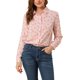 thumbnail image 1 of INSPIRE CHIC Camisa de Mujer con Botones, Estampado Floral Pequeño, Manga Larga, Cuello en Punta, Blusa de Oficina, Talla L, Rosa Claro, 1 of 8