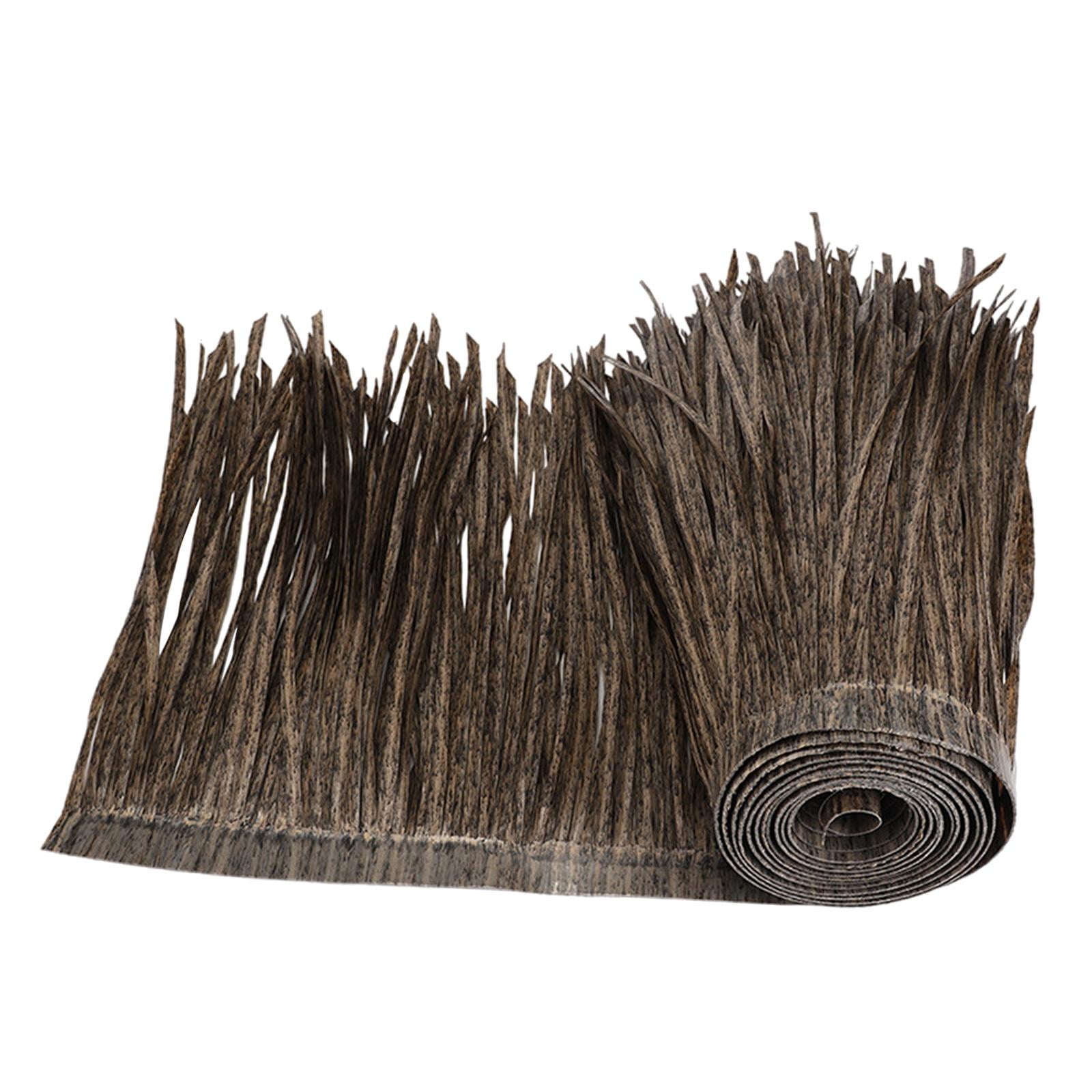 Magideal - Rollos De Paja De Palma Artificial, Techo De Paja, Corredor De Césped Multifuncional Para Barco De , Techo De Paja De Simulación Para Cabaña, Bar Negro