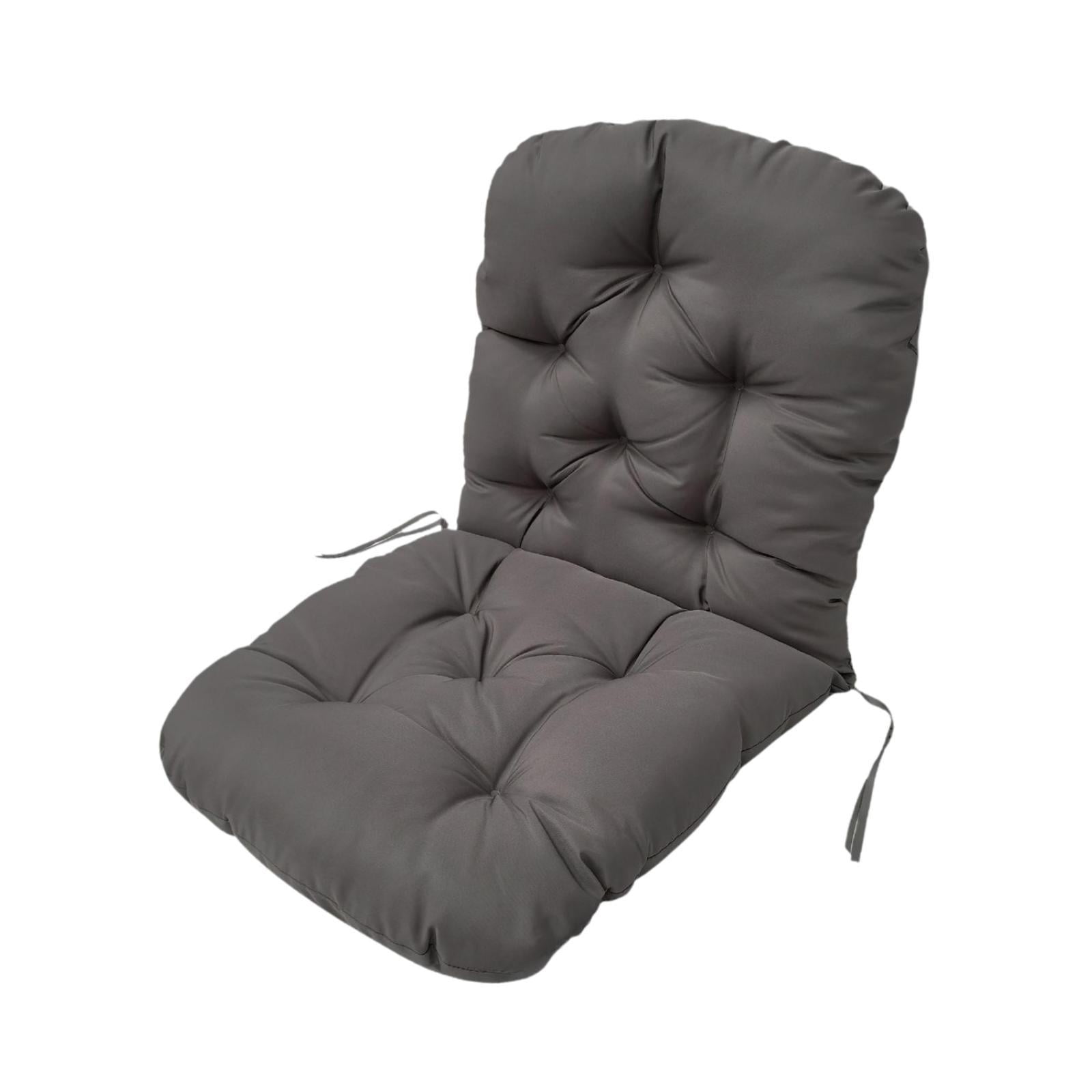 Magideal - Cojín Del Respaldo De La Silla Al Aire Libre, Cojín De La Silla De Jardín Al Aire Libre, Fácil De Limpiar, Cojín Del Asiento De Los Muebles Del Patio Gris Oscuro