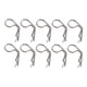 thumbnail image 2 of 10pcs RC Cuerpo Clips Pines R-Pin Para 1/8 1/10 1/12 RC Racing Vehicle Car Decor Silver, 2 of 5