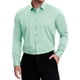 thumbnail image 1 of INSPIRE CHIC Camisas de Vestir Formales de Color Sólido con Cuello de Punta y Manga Larga para Hombre Verde 3XL, 1 of 5