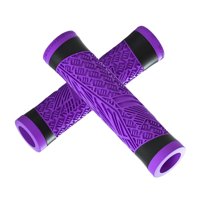 Ioensy - Empuñaduras De Manillar De Bicicleta Mango De Freno Antideslizante Para Ciclismo Púrpura