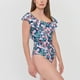 thumbnail image 3 of Traje de Baño Mujer Vuelos Print Tropical Azul Corona, 3 of 5