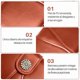 thumbnail image 5 of Billetera de gran capacidad para mujeres, billetera para mujeres, cremallera de hardware, billetera de tres en uno, billetes de moneda con cremallera de tarjeta de crédito, 5 of 7
