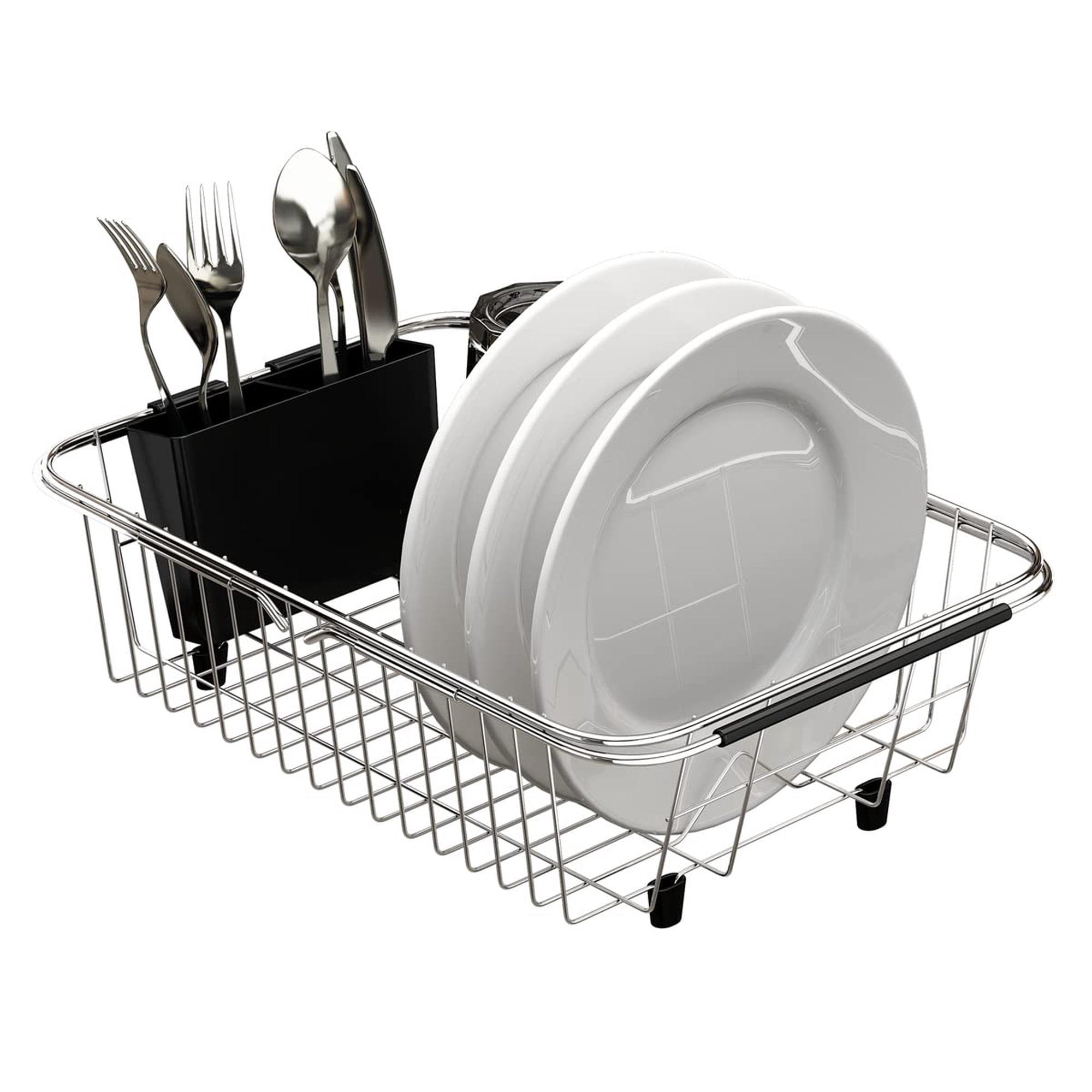 Escurridor De Platos Ajustable De Acero Inoxidable Para Colocar Sobre El Fregadero Tesot