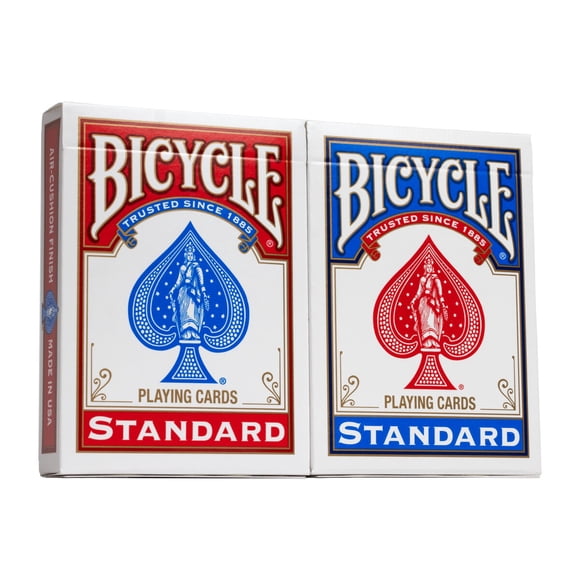 Cartas Bicycle Standard 2 Paquetes Índice Rojo Azul