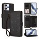thumbnail image 1 of Funda Cartera Mariposa para [Xiaomi Redmi 12 4G/5G] con Soporte y Cremallera Negro, 1 of 6