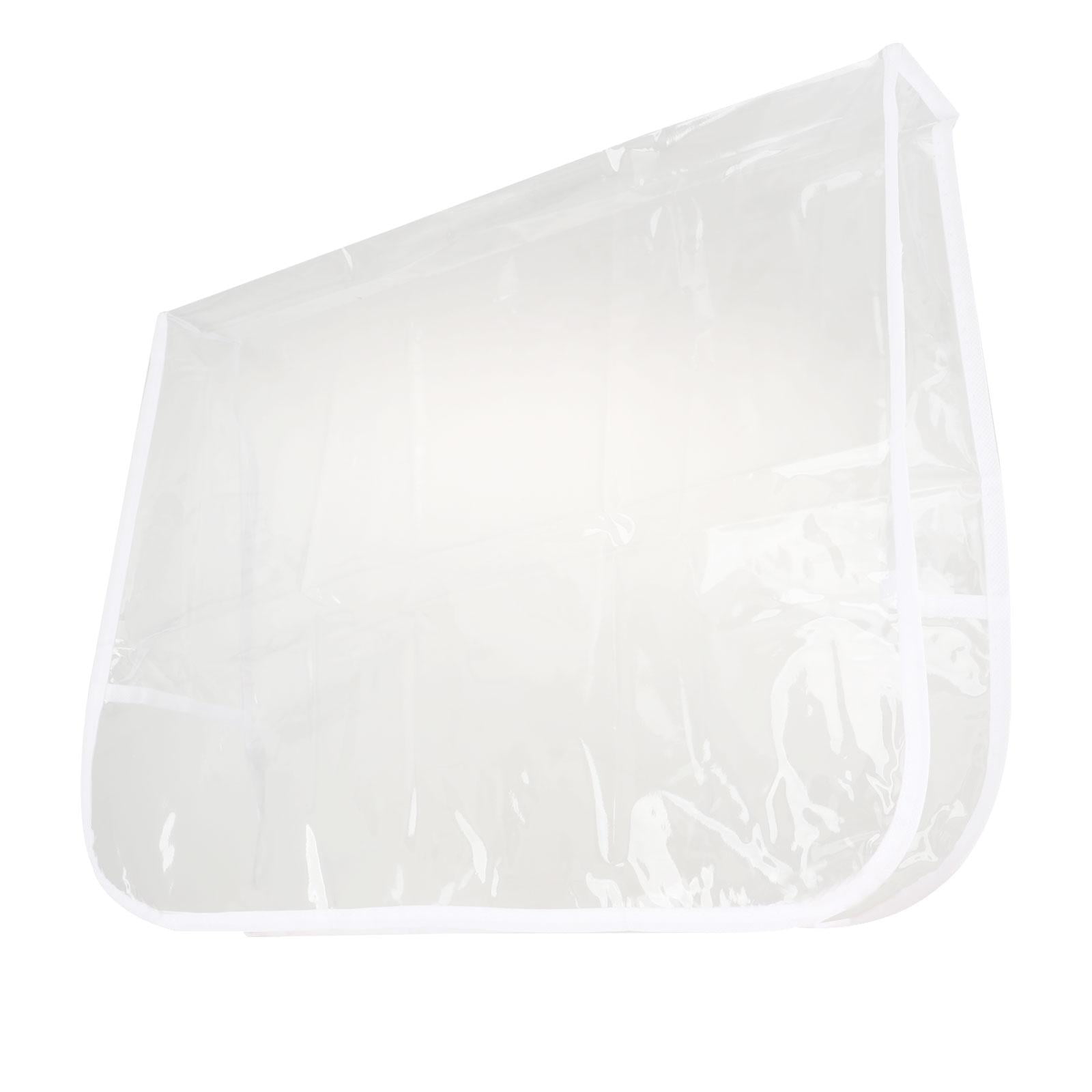 Ioensy - Funda Trasera Para Silla, Silla De Estilo Impermeable Para Centro De Belleza, Peluquería, Spa, Cuadrado Blanco L