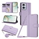 thumbnail image 1 of Funda Tipo Libro para Motorola Moto G85 5G, Tapa con Imán, Morado Claro, 1 of 6