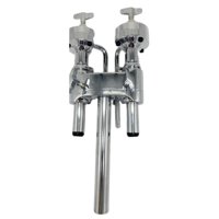 Magideal - Soporte Doble Para Tom, Soporte Metálico Para Tambor, Abrazadera De Montaje Para Tambor Tom, Soporte Para Tom Drum, Piezas De Repuesto Para Instrument