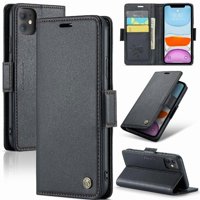 Caseme Tipo Cartera Iphone 11 Con Cierre Magnético, Rfid, Tarjetero, Soporte, Carga Inalámbrica