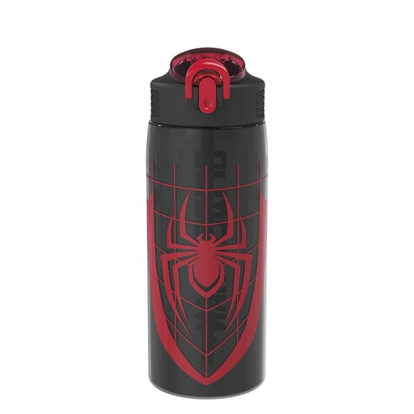 Botella de agua Zak Designs Marvel Spider-Man de 750 mL con popote