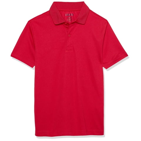 Polo Izod Para Niños, Uniforme Escolar De Alto Rendimiento, Color Rojo, Talla 6