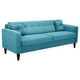 thumbnail image 2 of Sofa New Retro 3CG Felpa 00 Turquesa, 2 of 6