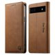 thumbnail image 1 of Funda Billetera de Cuero para [Google Pixel 6a], Bloqueo RFID, Tarjetas y Soporte Marrón, 1 of 5