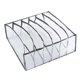 thumbnail image 3 of Organizador De Ropa Interior Plegable Bragas Sujetador Cajón Caja De Almacenamiento Gris 6 Gripes, 3 of 5