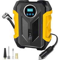 Veat00L - Inflador De Llantas,Bomba De Aire Portátil Para Neumáticos De Coche Bomba De Neumático Digital De 12 V Cc 150 Psi Con Luz Led De Emergencia Para Coches,Camiones Y Otros Inflables