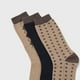 thumbnail image 2 of Calcetines Hombbre Tripack Mix Café/Azul Corona, 2 of 4