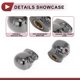 thumbnail image 5 of Unique Bargains 4 Piezas Tapas de Vástago de Válvula de Neumático en Forma de Cabeza de Calavera Cubiertas Decorativas de Polvo de Válvula de Neumático 7x22mm Plástico Cobre Tono de Titanio, 5 of 7