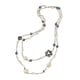 thumbnail image 2 of Collar De Cuentas De Doble Capa Para Mujeres Y Niñas, Collar Llamativo, Collar Largo Gris, 2 of 5