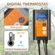 thumbnail image 3 of Calefactor para invernadero Noarixa 1500W con termostato digital, amarillo, 3 of 6