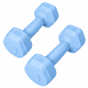 thumbnail image 3 of Par Mancuernas Hexagonales PVC 5 Kg c/u Pesas Fitness 10 Kg Total, 3 of 3